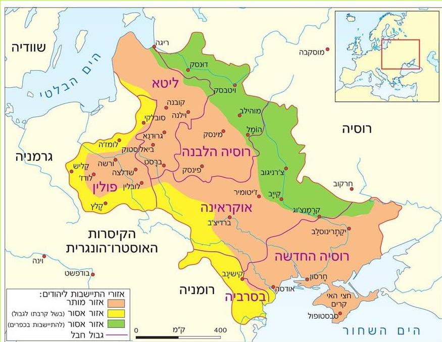 (בספר מפה - העזר במנחה) מפה 11: תחום המושב, 1881